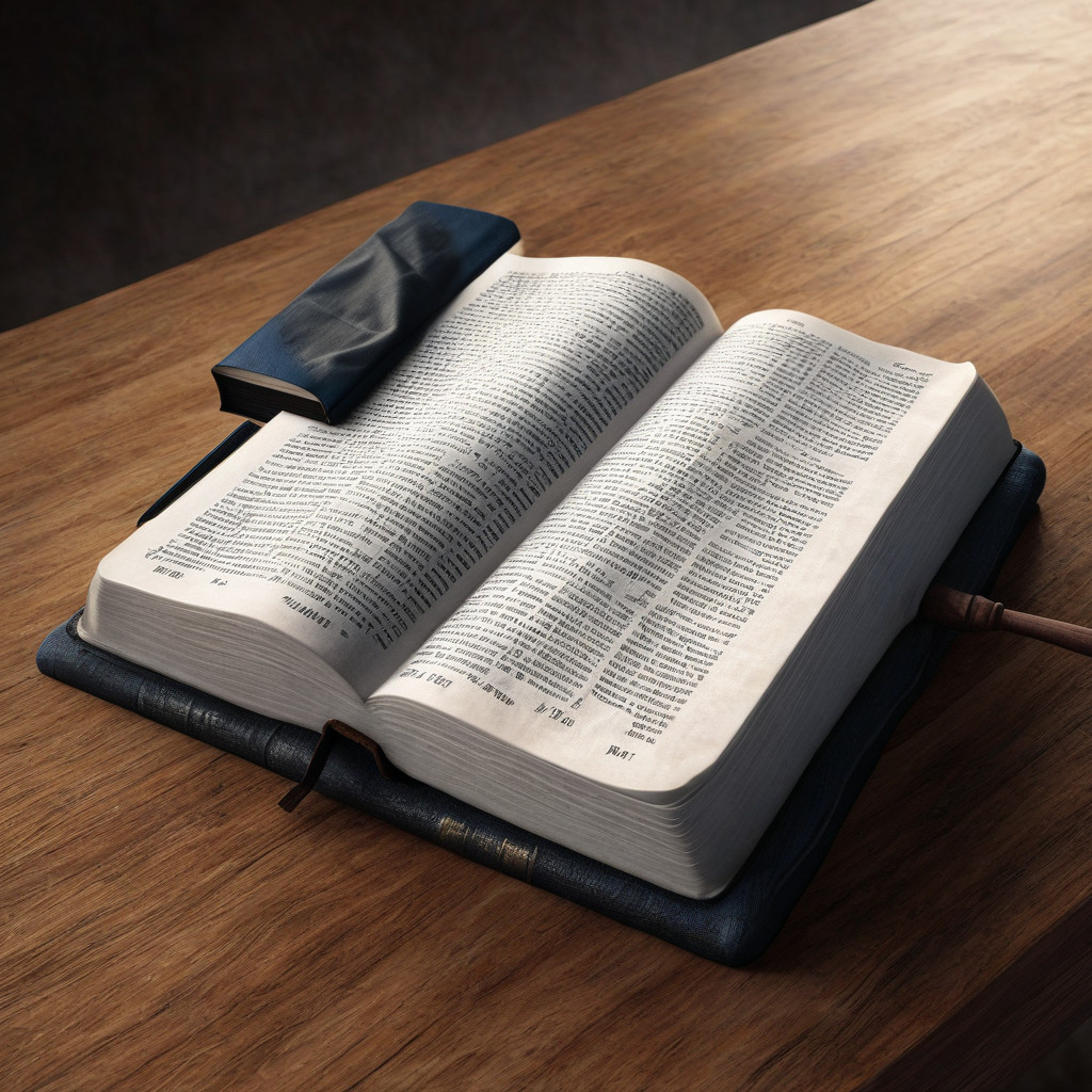 an open bible laying on the table waiting to be studied